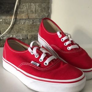 cute red sneakers